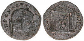 Maxentius 306-312
Römisches Reich - Kaiserzeit. Follis. CONSERV VRB SVAE
5,54g
Kampmann 129.17
ss