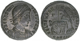 Constantius II. 337-361
Römisches Reich - Kaiserzeit. Follis. FEL TEMP REPARATIO
6,14g
RIC 106
ss/vz