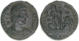 Constantius II. 337-361
Römisches Reich - Kaiserzeit. Follis. FEL TEMP REPARATIO
6,50g
Kampmann 147.89
ss/vz