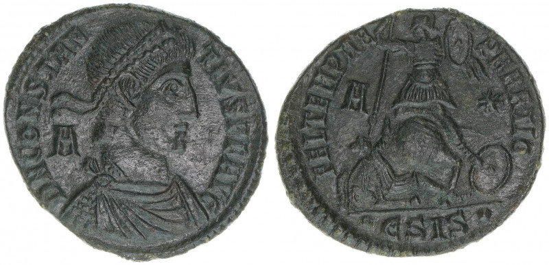 Constantius II. 337-361
Römisches Reich - Kaiserzeit. Follis. FEL TEMP REPARATIO...