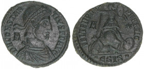 Constantius II. 337-361
Römisches Reich - Kaiserzeit. Follis. FEL TEMP REPARATIO
4,92g
Kampmann 147.89
vz-