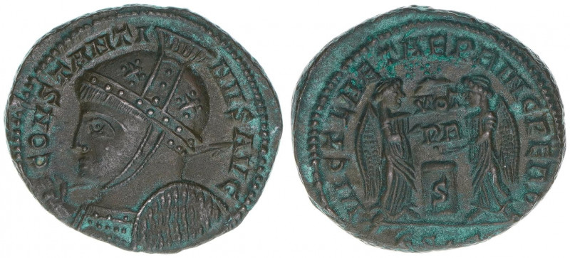 Constantinus I. 307-337
Römisches Reich - Kaiserzeit. Follis. VICT LAETAE PRINC ...