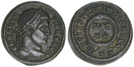 Constantinus I. 307-337
Römisches Reich - Kaiserzeit. Follis. VOT XX
Ticinum
3,63g
RIC 163
vz-