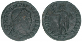 Constantinus I. 307-337
Römisches Reich - Kaiserzeit. Follis. SOLI INVICTO COMITI
Ticinum
3,90g
RIC 1
ss/vz