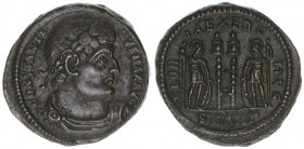 Constantinus I. 307-337
Römisches Reich - Kaiserzeit. Follis. GLORIAE EXERCITVS
Antiochia
3,10g
RIC 86
ss/vz