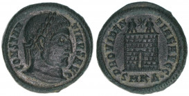 Constantinus I. 307-337
Römisches Reich - Kaiserzeit. Follis. PROVIDENTIAE AVGG
Cyzikus
3,07g
RIC 34
ss/vz