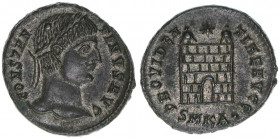 Constantinus I. 307-337
Römisches Reich - Kaiserzeit. Follis. PROVIDENTIAE AVGG
Cyzikus
3,69g
RIC 34
vz-
