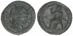 Constantinus I. 307-337
Römisches Reich - Kaiserzeit. Follis. Divo Maximiano Gedenk-Follis
Siscia
1,71g
RIC 41
ss+