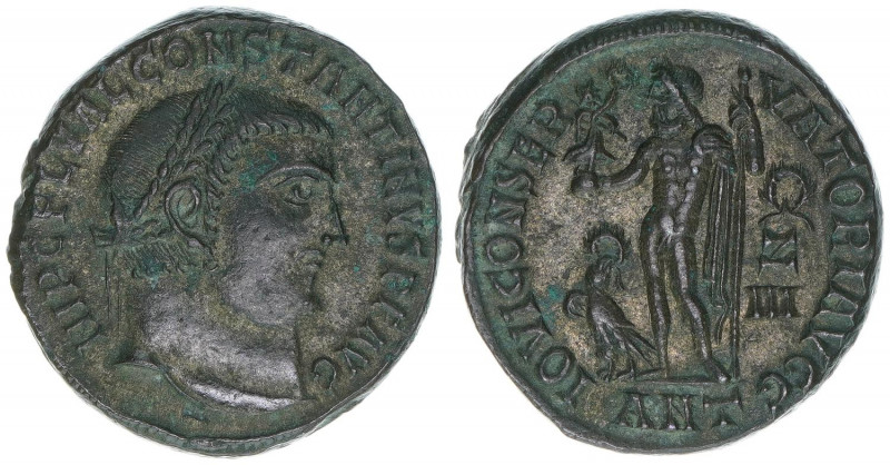 Constantinus I. 307-337
Römisches Reich - Kaiserzeit. Follis. IOVI CONSERVATORI ...