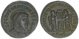 Constantinus I. 307-337
Römisches Reich - Kaiserzeit. Follis. VICTORIAE LAETAE PRINC PERP
Siscia
2,90g
RIC 53
ss/vz