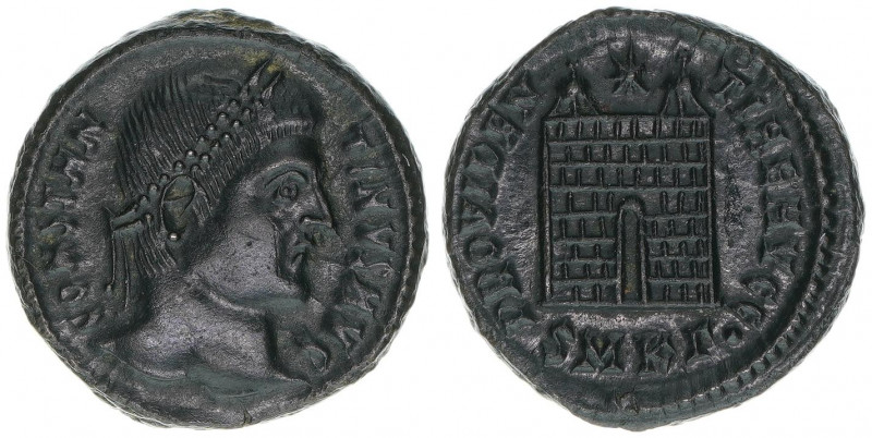 Constantinus I. 307-337
Römisches Reich - Kaiserzeit. Follis. PROVIDENTIAE AVGG
...