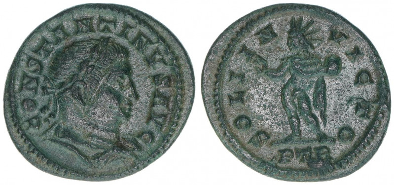 Constantinus I. 307-337
Römisches Reich - Kaiserzeit. Follis. SOLI INVICTO
Trier...