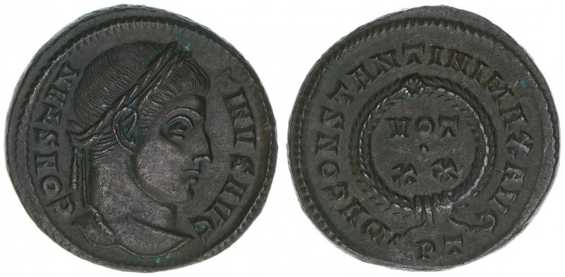 Constantinus I. 307-337
Römisches Reich - Kaiserzeit. Follis. VOT XX
Ticinum
3,7...