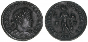Constantinus I. 307-337
Römisches Reich - Kaiserzeit. Follis. SOLI INVICTO COMITI
Trier
3,22g
RIC 162
vz-