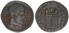 Constantinus I. 307-337
Römisches Reich - Kaiserzeit. Follis. PROVIDENTIAE AVGG
Nicomedia
2,74g
RIC 90
ss