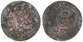 Christina 1632-1654
Baltikum - Herzogtum Livland. Solidus, 1653. 0,51g
vz-