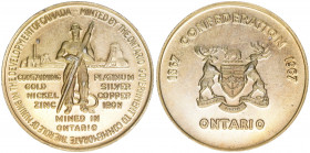Medaille, 1967
Canada. Ontario - auf die Förderung in den Minen. 21,77g
vz