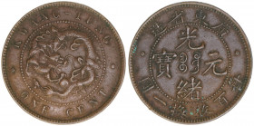 1 Cent
China, Kwang Tung. 7,45g. ss/vz