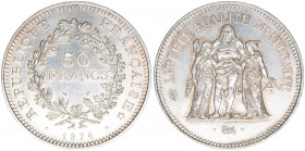 Republik
Frankreich. 50 Francs, 1974. Silber
30,01g
Schön 237
AG900
stfr-