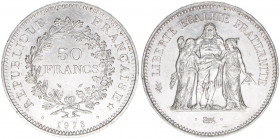 Republik
Frankreich. 50 Francs, 1978. Silber
30,01g
Schön 237
AG900
stfr-