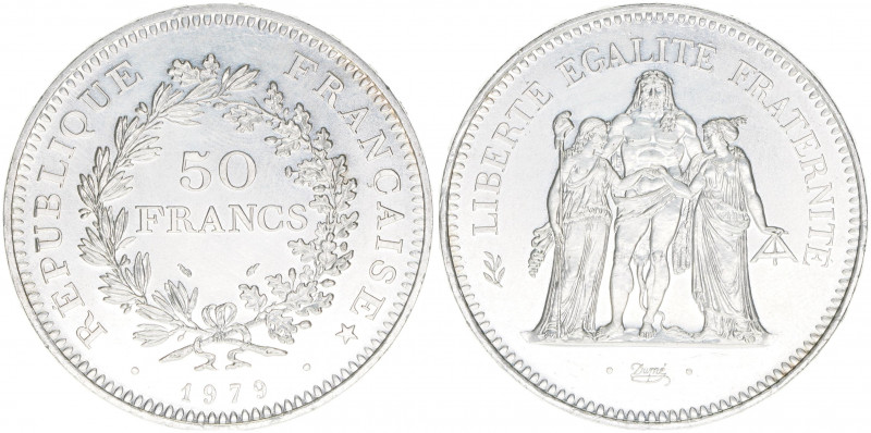 Republik
Frankreich. 50 Francs, 1979. Silber
30,01g
Schön 237
AG900
stfr