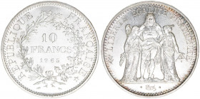 Republik
Frankreich. 10 Francs, 1965. Silber
24,91g
Schön 236
AG900
stfr-