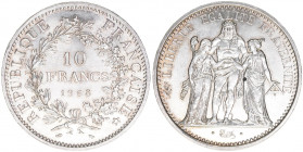 Republik
Frankreich. 10 Francs, 1968. Silber
25,08g
Schön 236
AG900
stfr