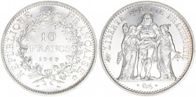 Republik
Frankreich. 10 Francs, 1969. Silber
25,00g
Schön 236
AG900
stfr