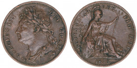 Georg IV.
Großbritannien. Farthing, 1825. 4,77g
S 3822
ss/vz
