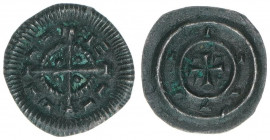 Bela II. 1131-1141
Ungarn. Denar, ohne Jahr. 0,38g
Huszar 102
ss/vz