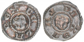 Bela III. 1172-1196
Ungarn. Brakteat, ohne Jahr. 0,13g
Huszar 200
vz