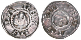 Bela III. 1172-1196
Ungarn. Brakteat, ohne Jahr. 0,21g
Huszar 200
ss