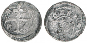 Bela IV. 1235-1270
Ungarn. Denar, ohne Jahr. 0,47g
Huszar 318
ss