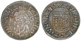 Wladislaw II. 1490-1516
Ungarn. Denar, 1516. 0,51g
Huszar 811
ss+