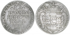 Franz Arnold Wolff genannt von Metternich 1707-1718
Hochstift Münster. 1/12 Reichstaler, 1714. 3,19g
Schön 16
Druckstelle
ss/vz