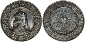 Karl V.
Nürnberg Reichsstadt. Silbermedaille nach dem Medaillon 1521, 20.Jhdt.. nach der Vorlage von Hans Kraft und einem Entwurf von Albrecht Dürer. ...