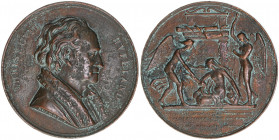 Hufeland Christian Wilhelm (1762-1836), Verfasser der Makrobiotik
Medaille. Medaille, 1833. auf sein 50jähriges Doktorjubiläum, v. Brandt
39,79g
Brett...