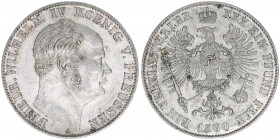 Friedrich Wilhelm IV. 1840-1861
Preussen. Vereinstaler, 1860 A. 18,52g
AKS 78
vz