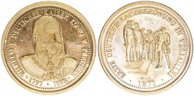 Wilhelm I.
Preussen. moderne Medaille. auf die Kaiserkrönung in Versailles
12,35g
unedel
stfr