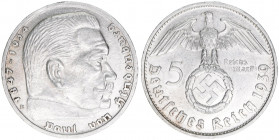 Deutsches Reich 1919-1945
Ostmark. 5 Reichsmark, 1939 B. Wien
13,99g
AKS 28
ss