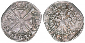 Tirol, Erzherzog Sigismund 1439-1496
Etschkreuzer, ohne Jahr. 1,07g
ss/vz