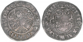 Meran, Maximilian I. 1495-1519
Halbbatzen, 1514. 1,92g
ss/vz