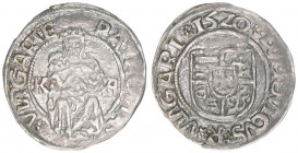 Ludwig II. 1516-1526
Denar, 1520. Kremnitz
0,61g
Huszar 841
ss/vz