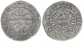 Ferdinand I. 1521-1564
Kreuzer, ohne Jahr. Hall
0,84g
MT 160
ss/vz