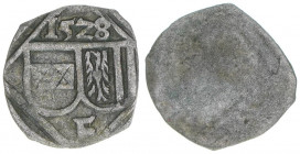 Ferdinand I. 1521-1564
Pfennig, 1528. Linz
0,27g
ss