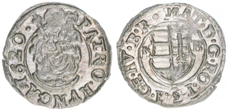 Matthias 1612-1619
Denar, 1620. Kremnitz
0,60g
stfr