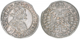 Leopold I. 1658-1705
Groschen, 1669. 1,67g
Herinek 1316
ss
