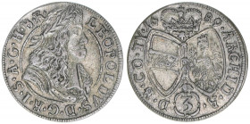 Leopold I. 1658-1705
Groschen, 1689. Hall
1,46g
ss/vz