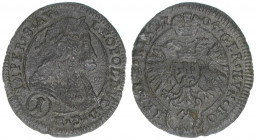 Leopold I. 1658-1705
Kreuzer, 1704. Kuttenberg
0,75g
Herinek 178
ss