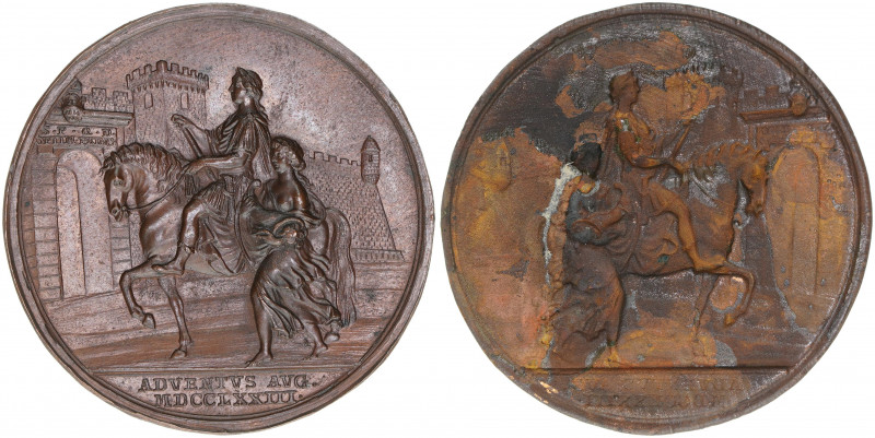 Maria Theresia 1740-1781
Bronzemedaille einseitig, 1773. wohl Approbationsvorlag...